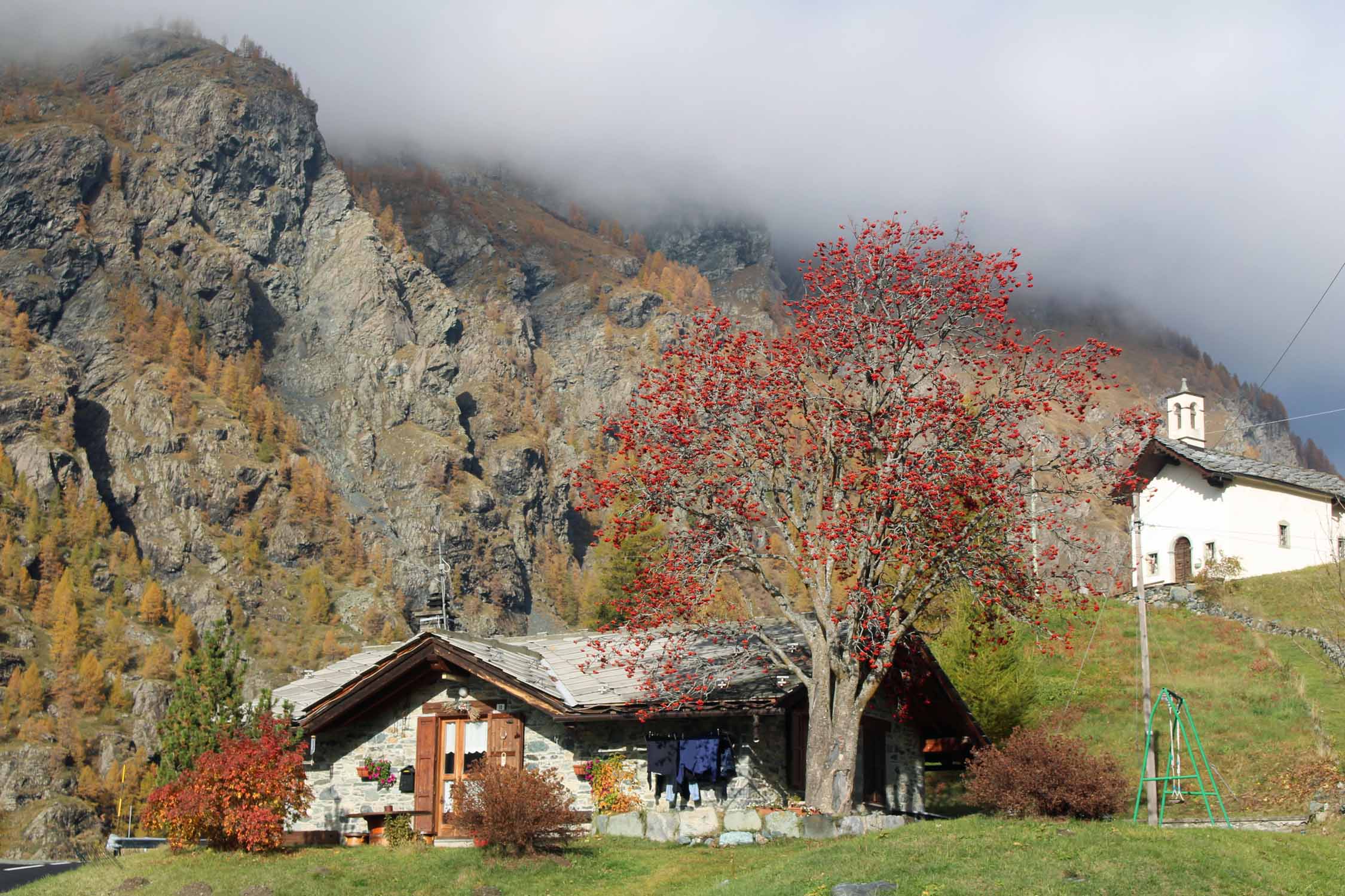 Val d'Aoste, Gressoney-la-Trinité, paysage