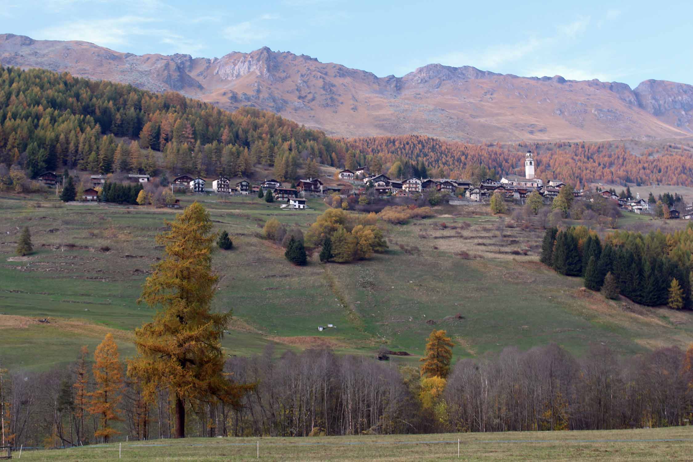 Val d'Aoste, Lignod, paysage