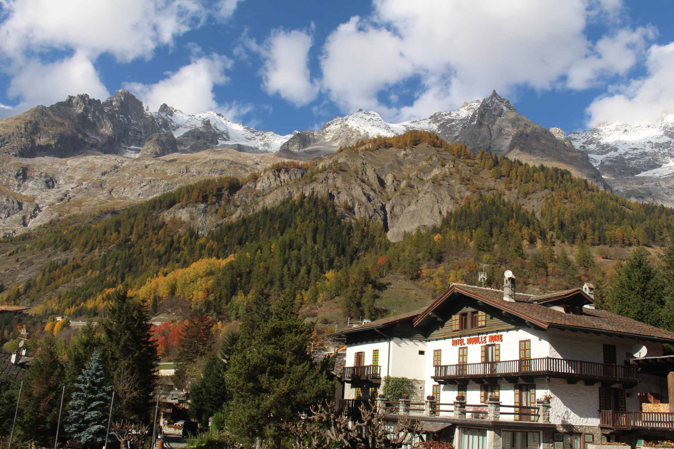 Courmayeur, Entrèves, paysage, massif Mont Blanc