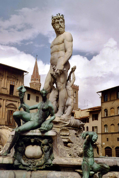 Florence, fontaine de Neptune, Piazza della Signoria