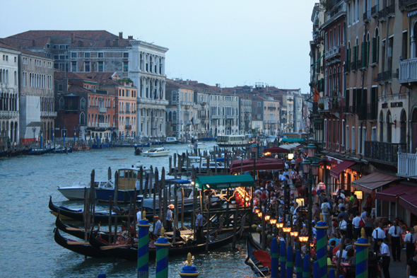Venise, Grand Canal, soir
