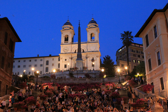 Place d'Espagne, nuit