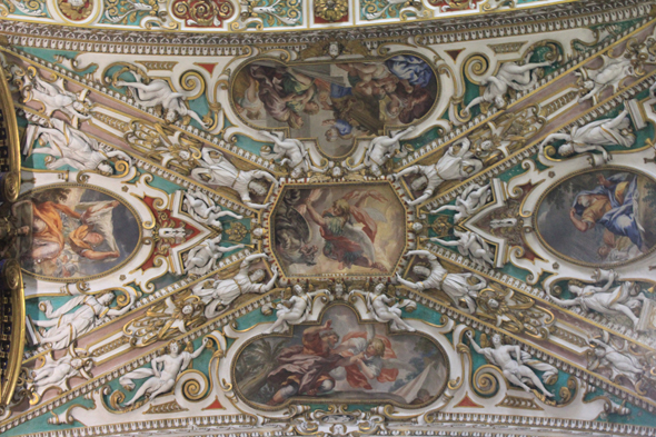 Bergame, le plafond de Sainte-Marie-Majeure