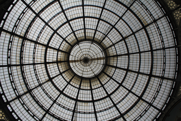 Milan, galerie Vittorio Emanuele II, dôme