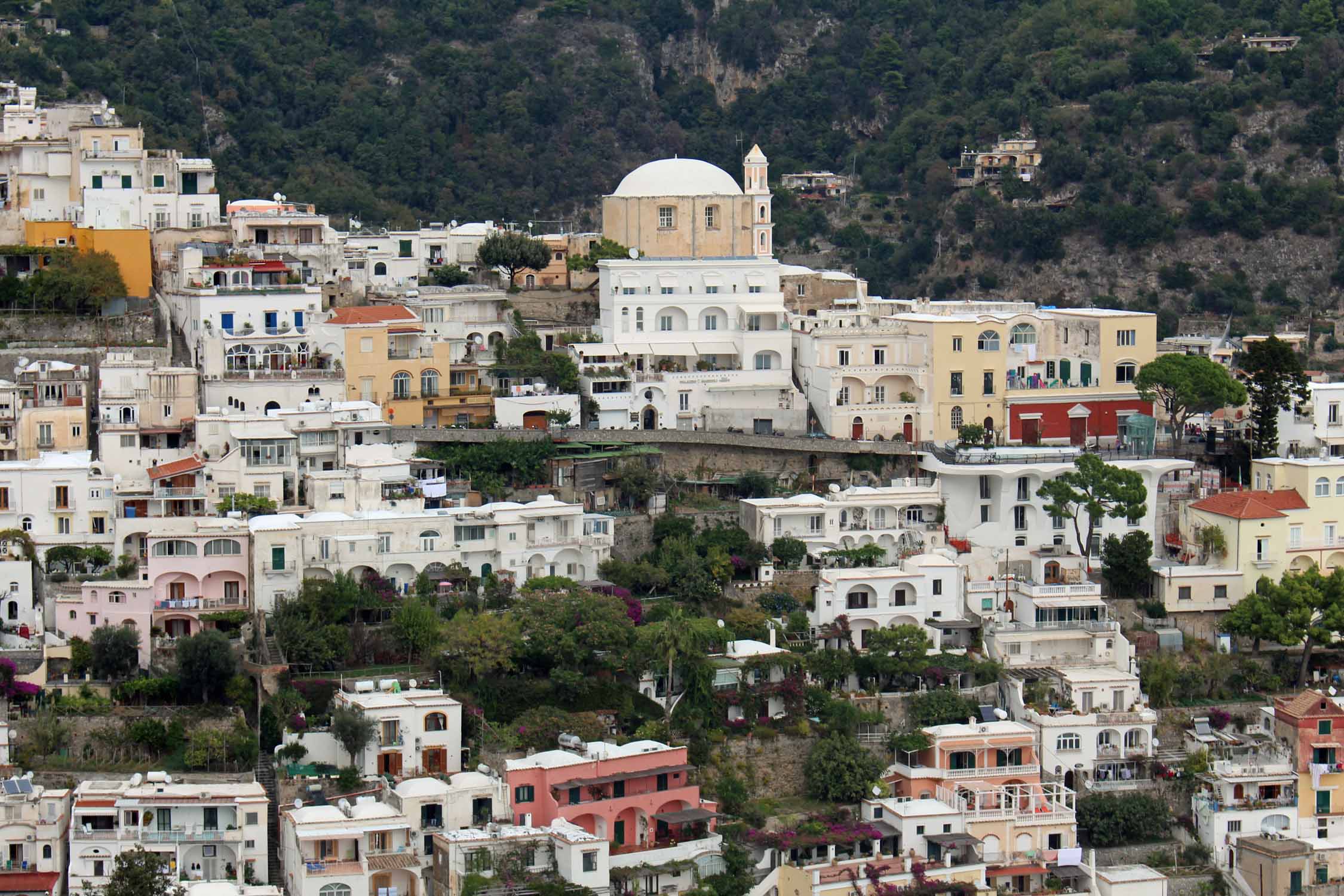 Côte amalfitaine, Positano, maisons colorées