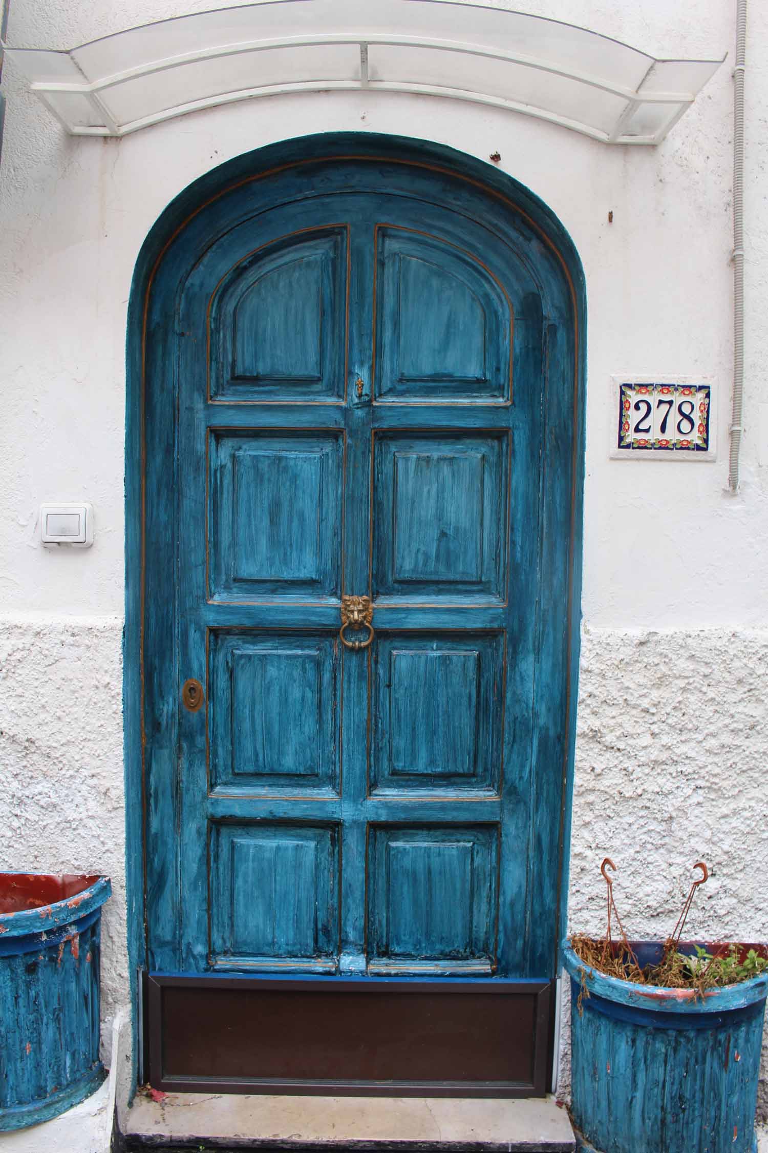 Côte amalfitaine, Positano, porte bleue