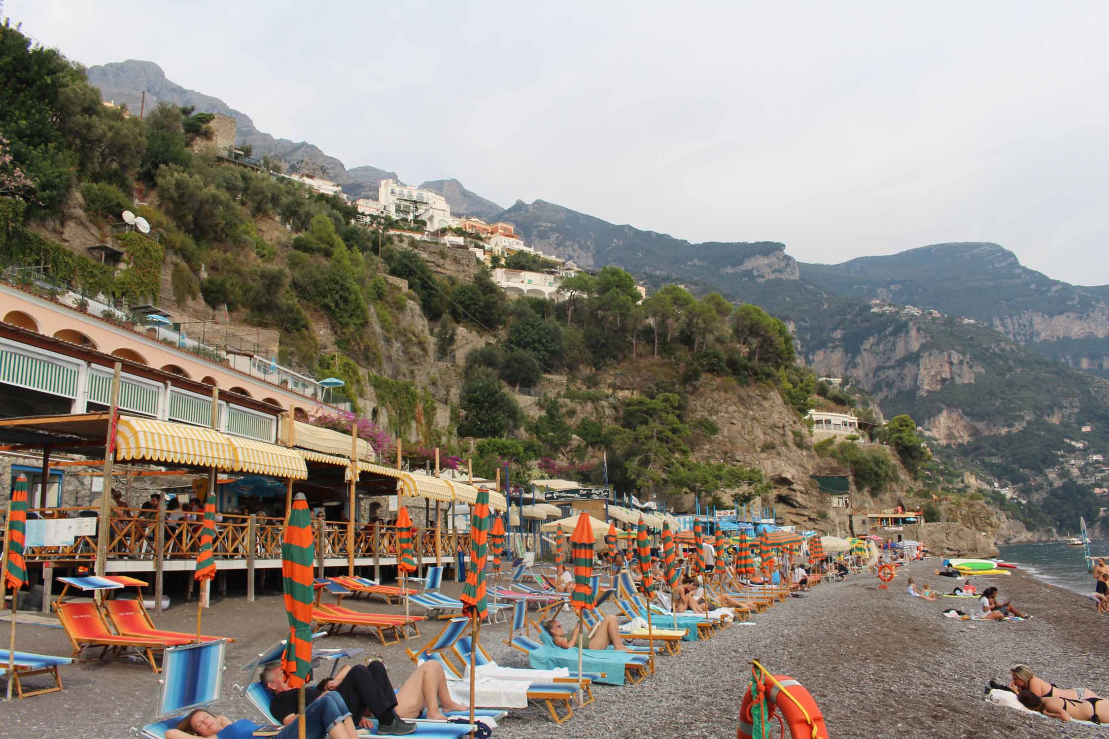 Côte amalfitaine, Positano, plage