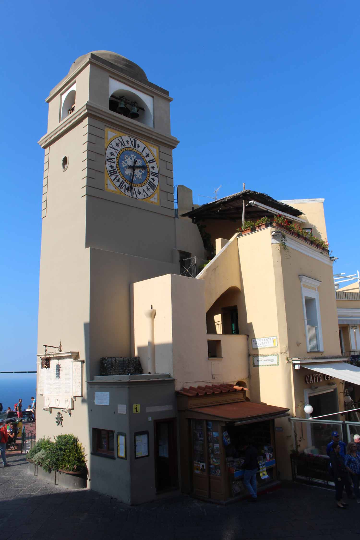 Capri, place Piazetta, clocher