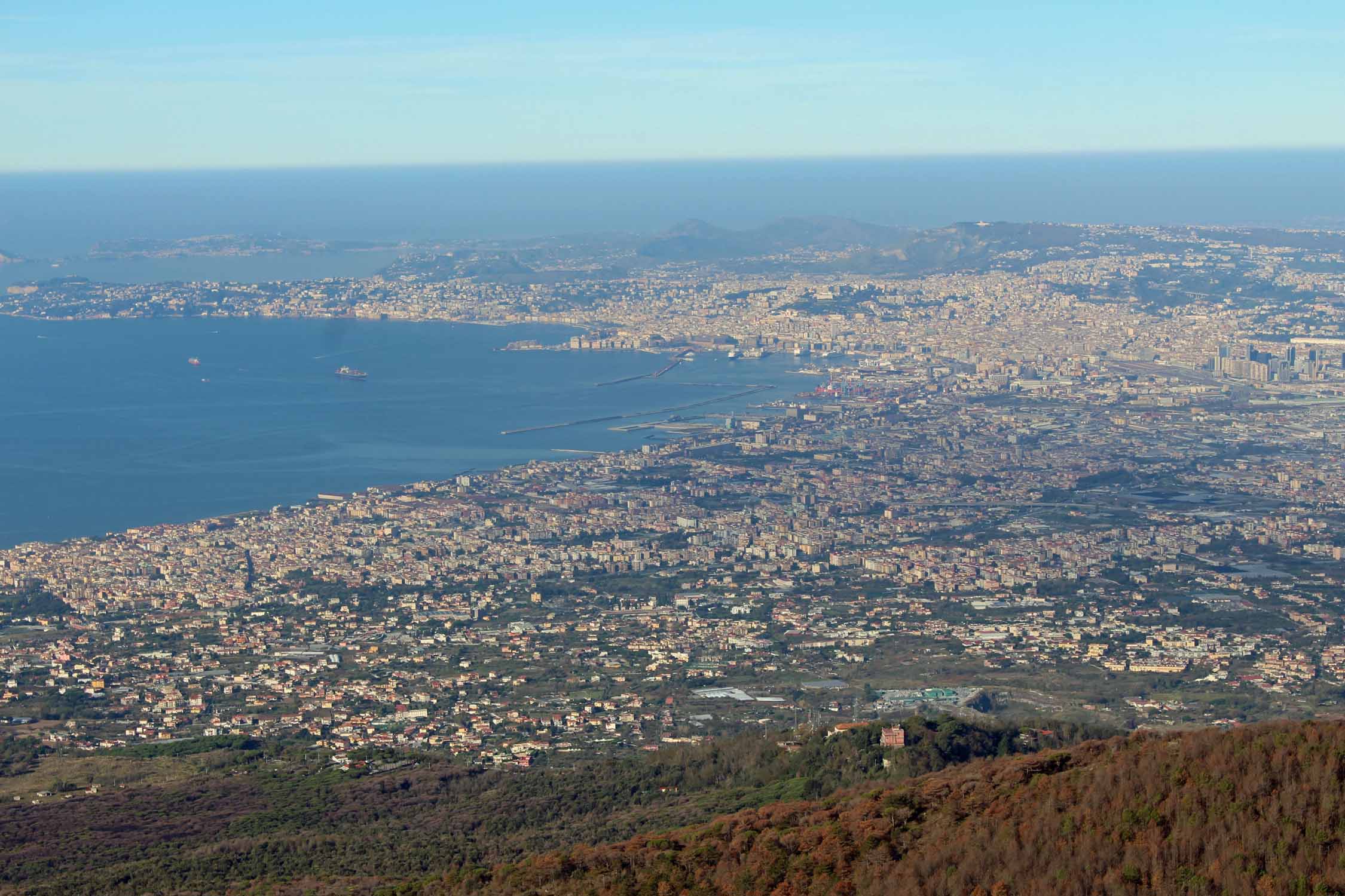 Naples, paysage, Vésuve