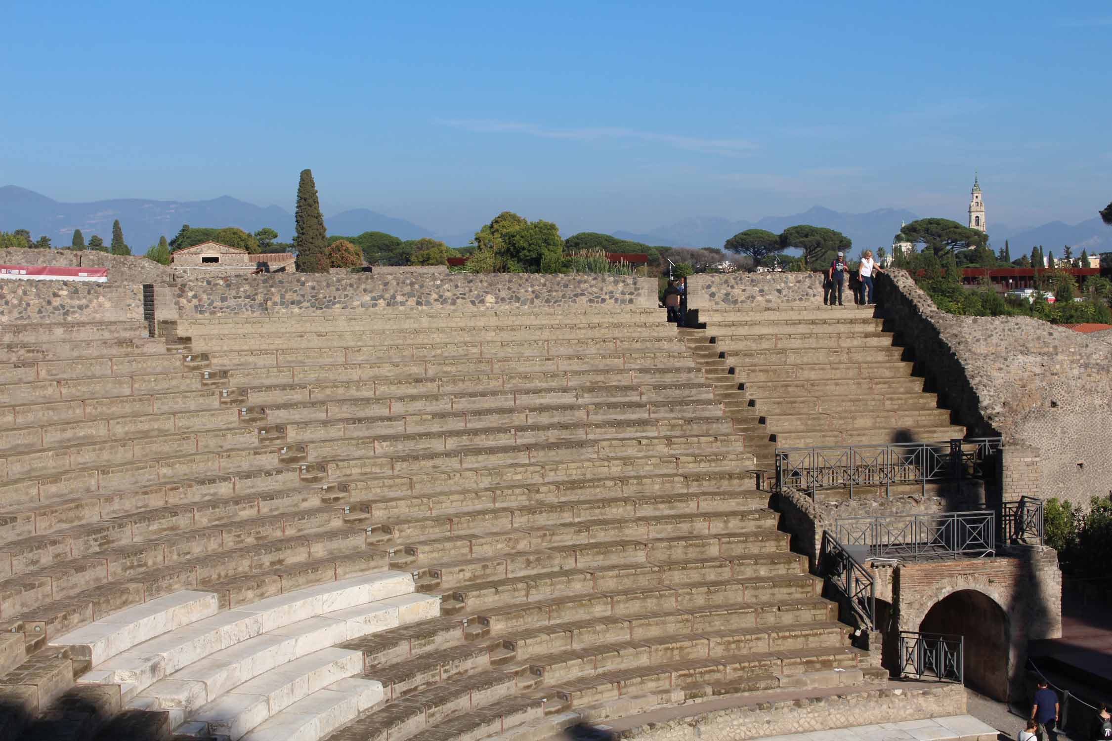 Ruines de Pompéi, le grand théâtre