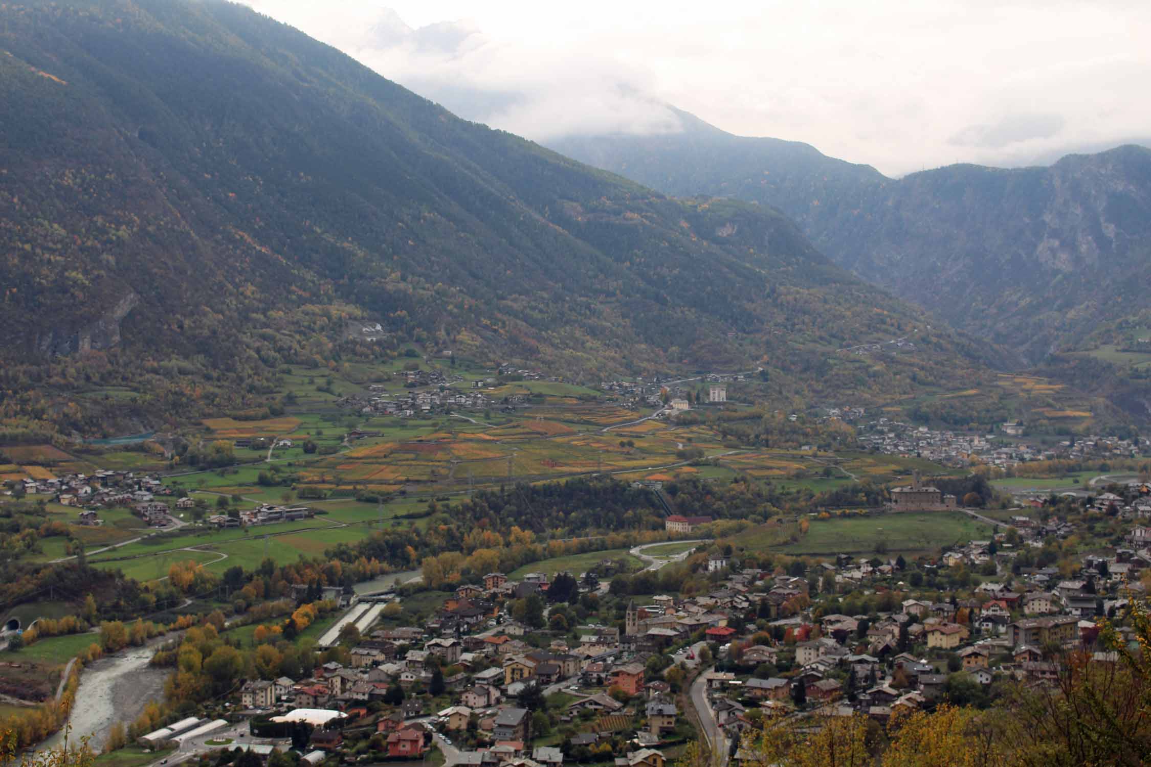 Val d'Aoste, Aymavilles, paysage