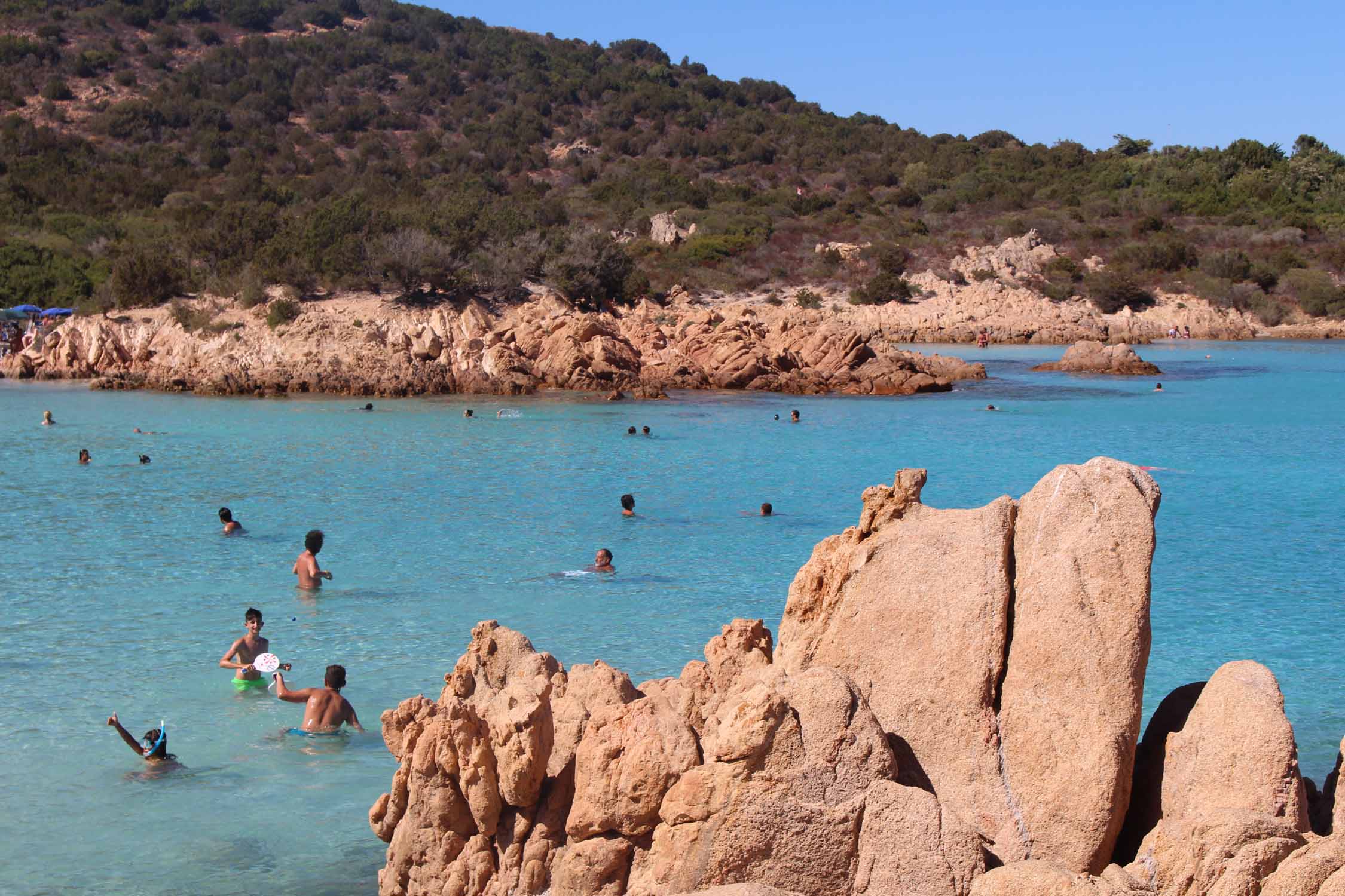 Plage du Prince, Sardaigne, rochers