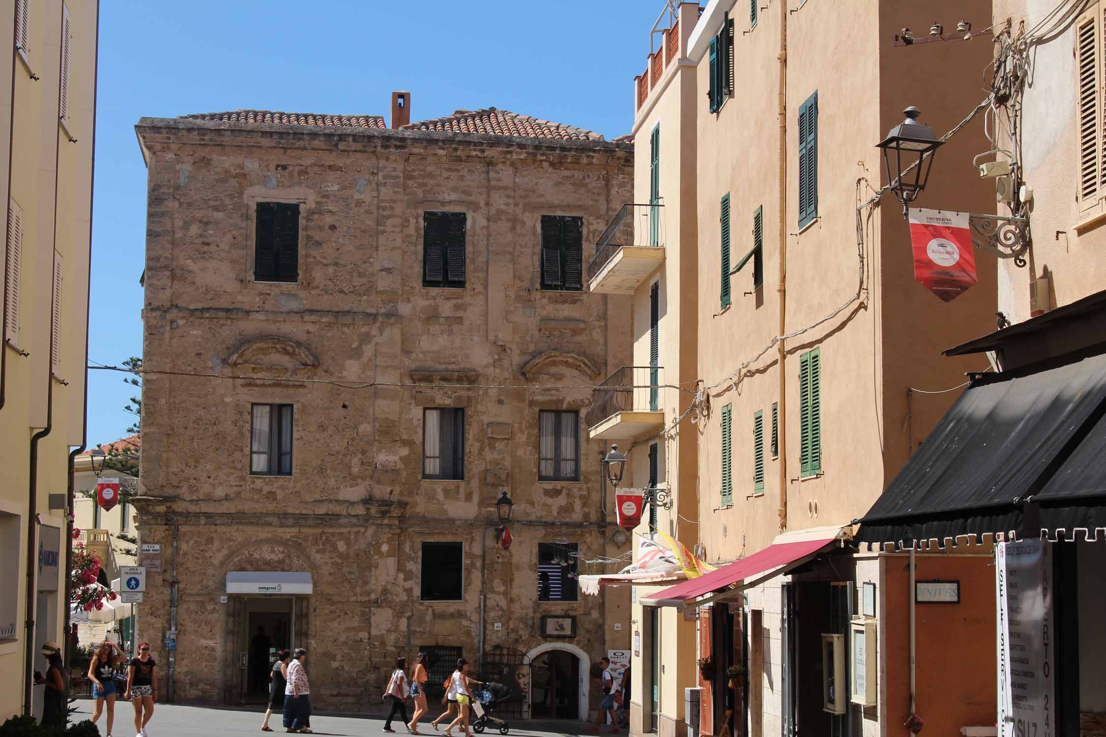 Alghero, vieille ville, maisons