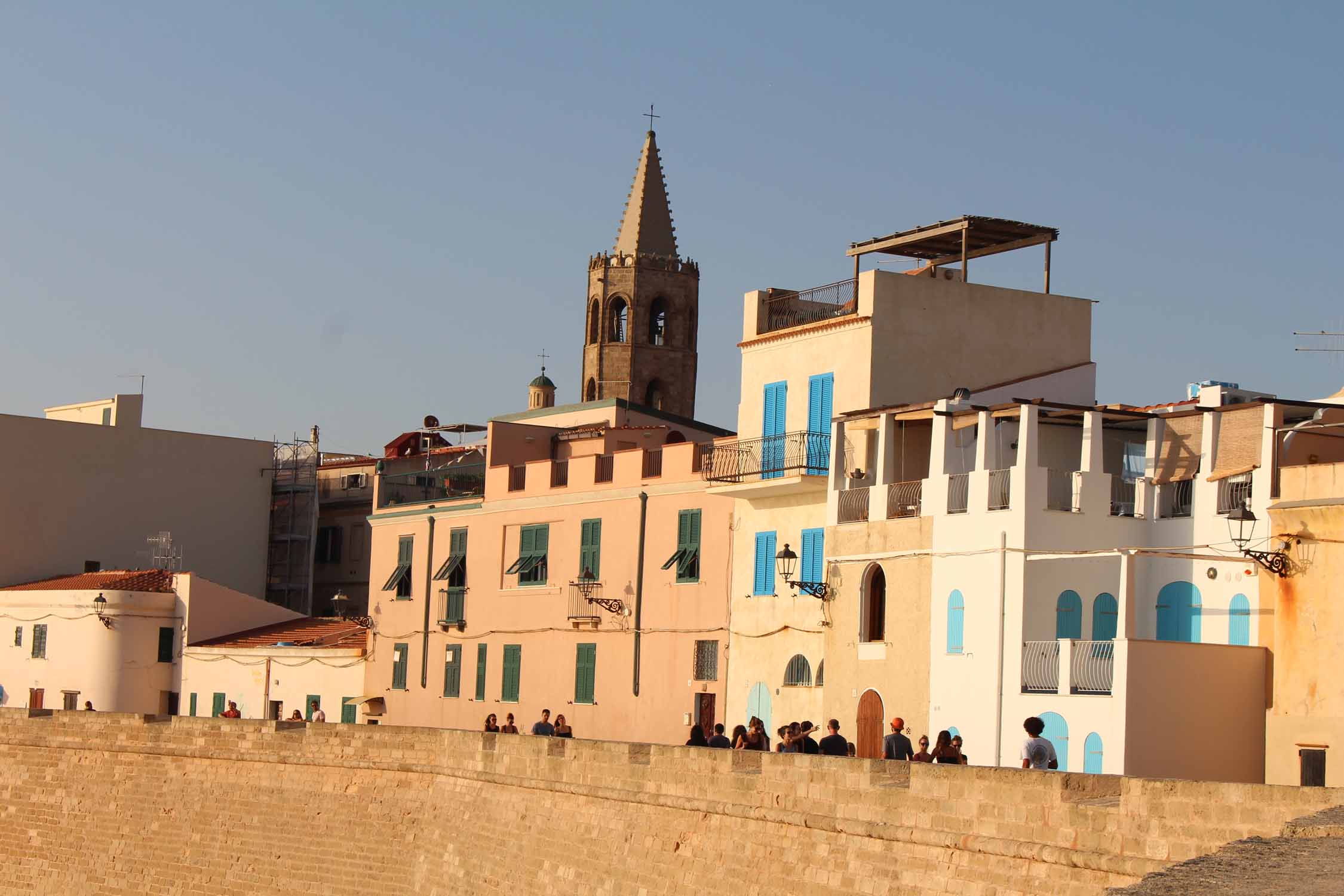 Alghero, bastion Marco Polo, soir