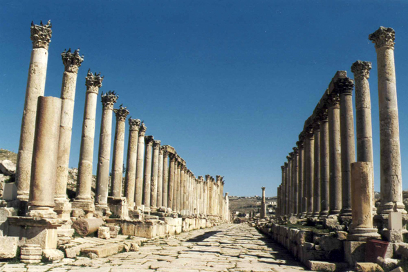 Jordanie, Jerash, Cardo maximus