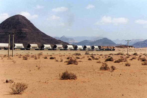 Jordanie, train de phosphates