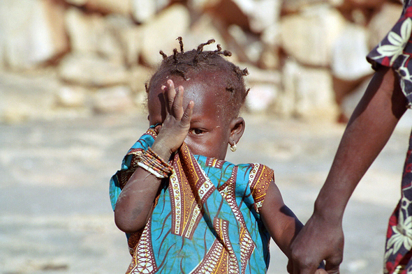 Pays Dogon, enfant Sangha