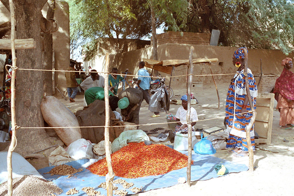 Marché de Djenné, piments