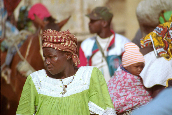 Marché de Djenné, femme malienne