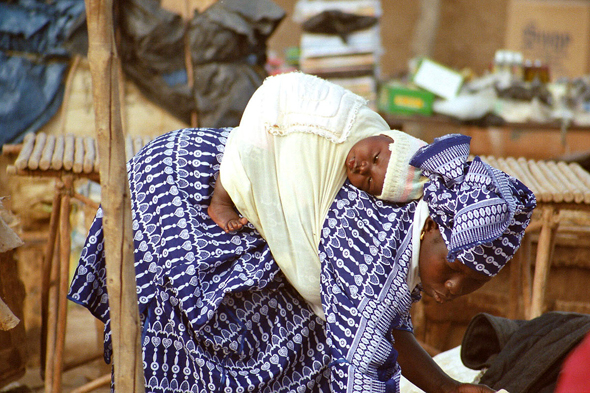 Djenné, mère et bébé