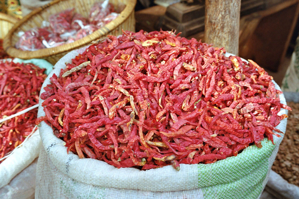 Mopti, marché, piments