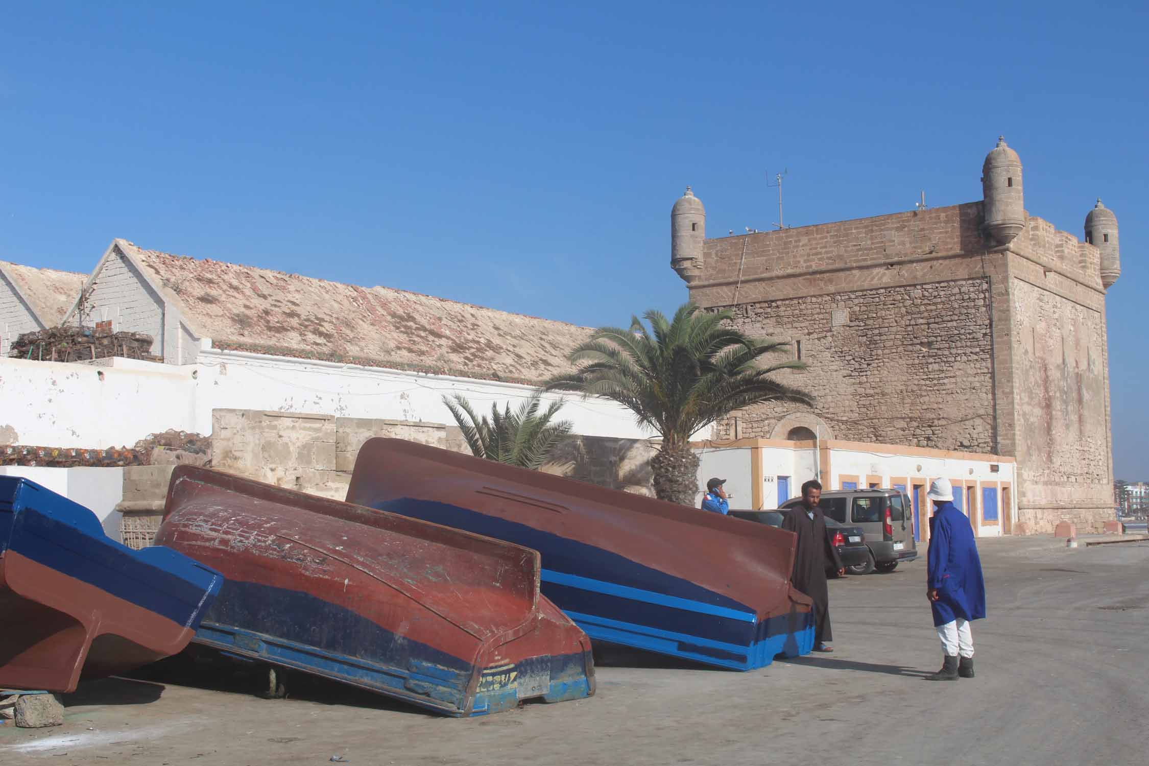 Essaouira, barques, Bab el Marsa