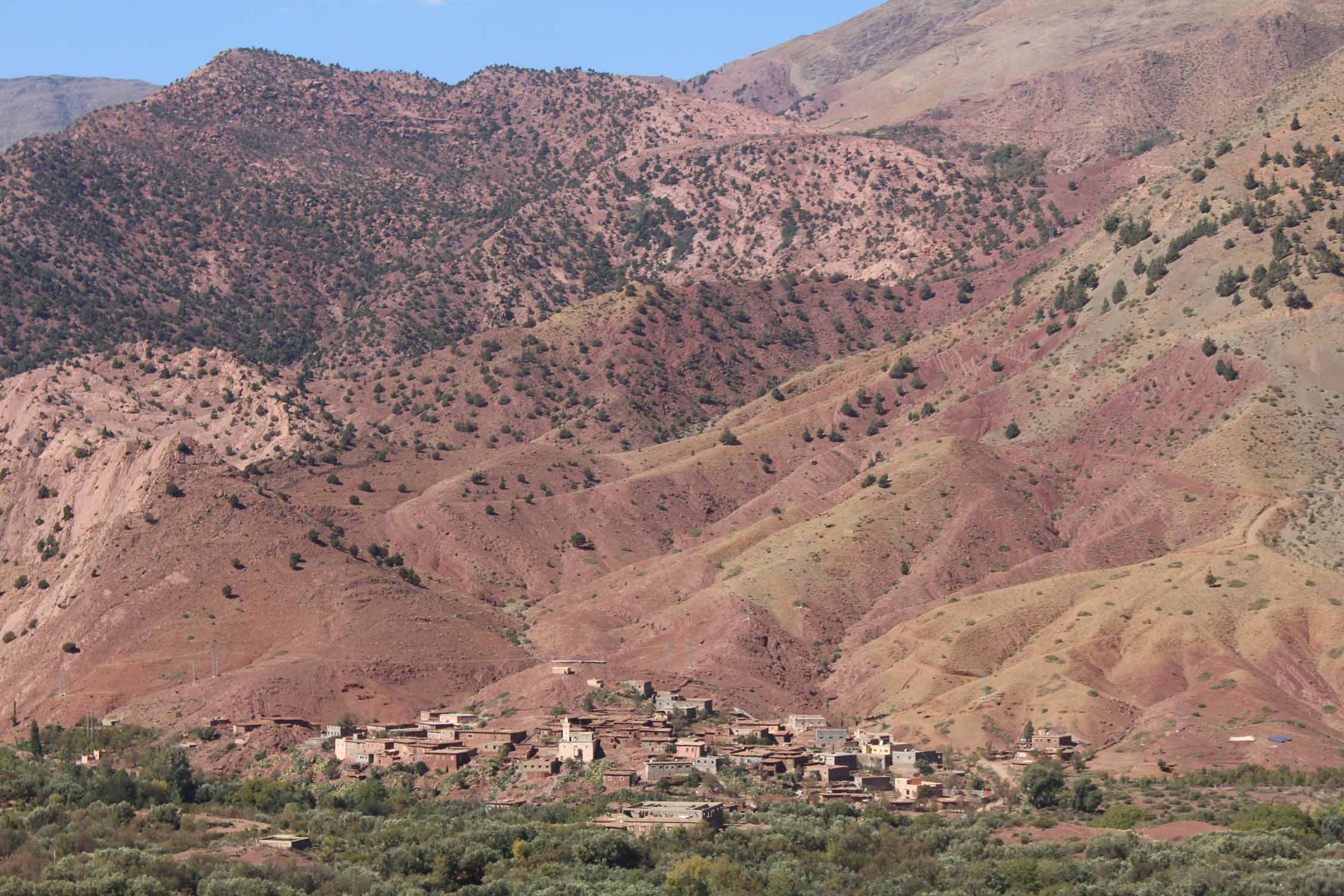 Maroc, villages berbères, paysage