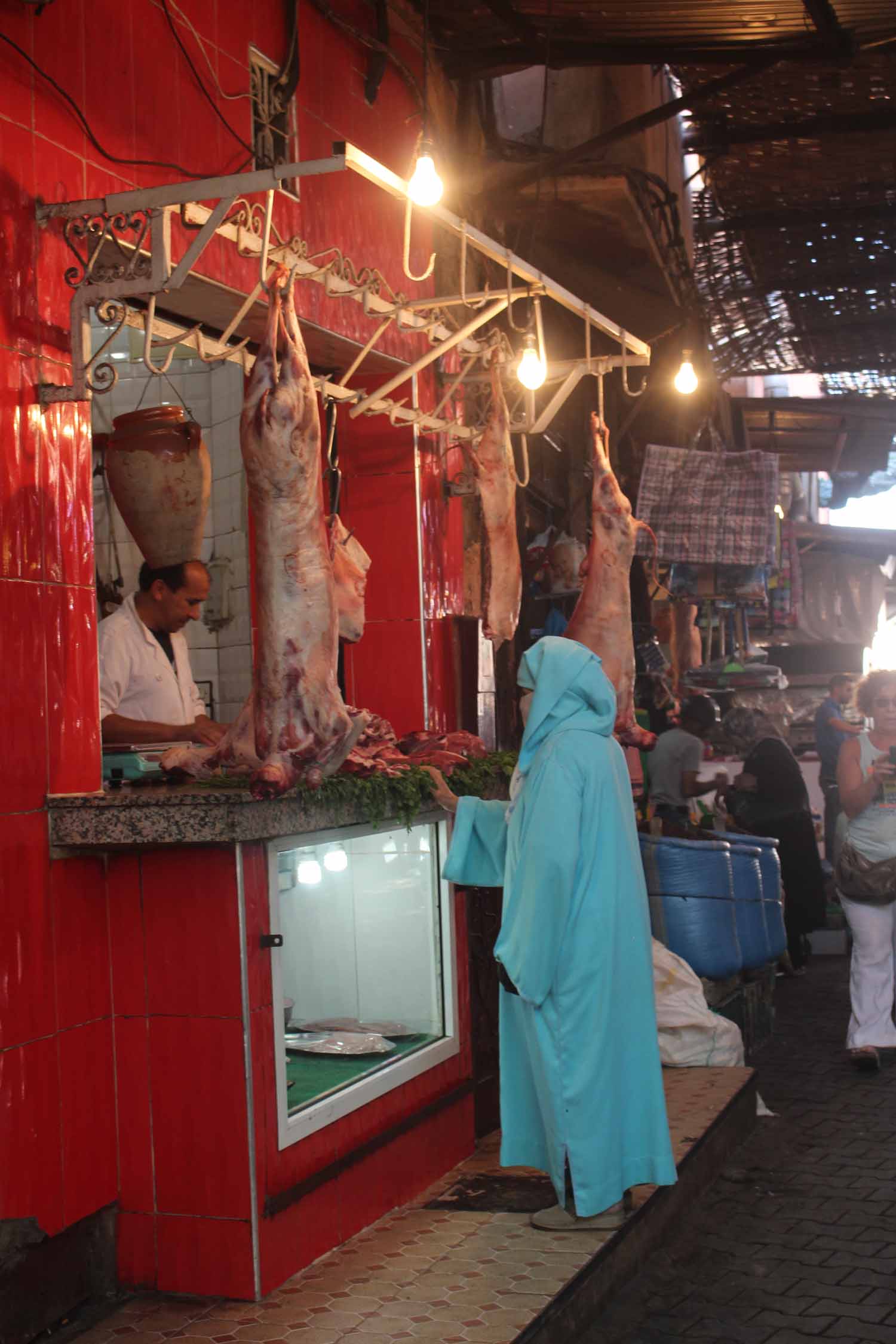 Marrakech, souk, boucher