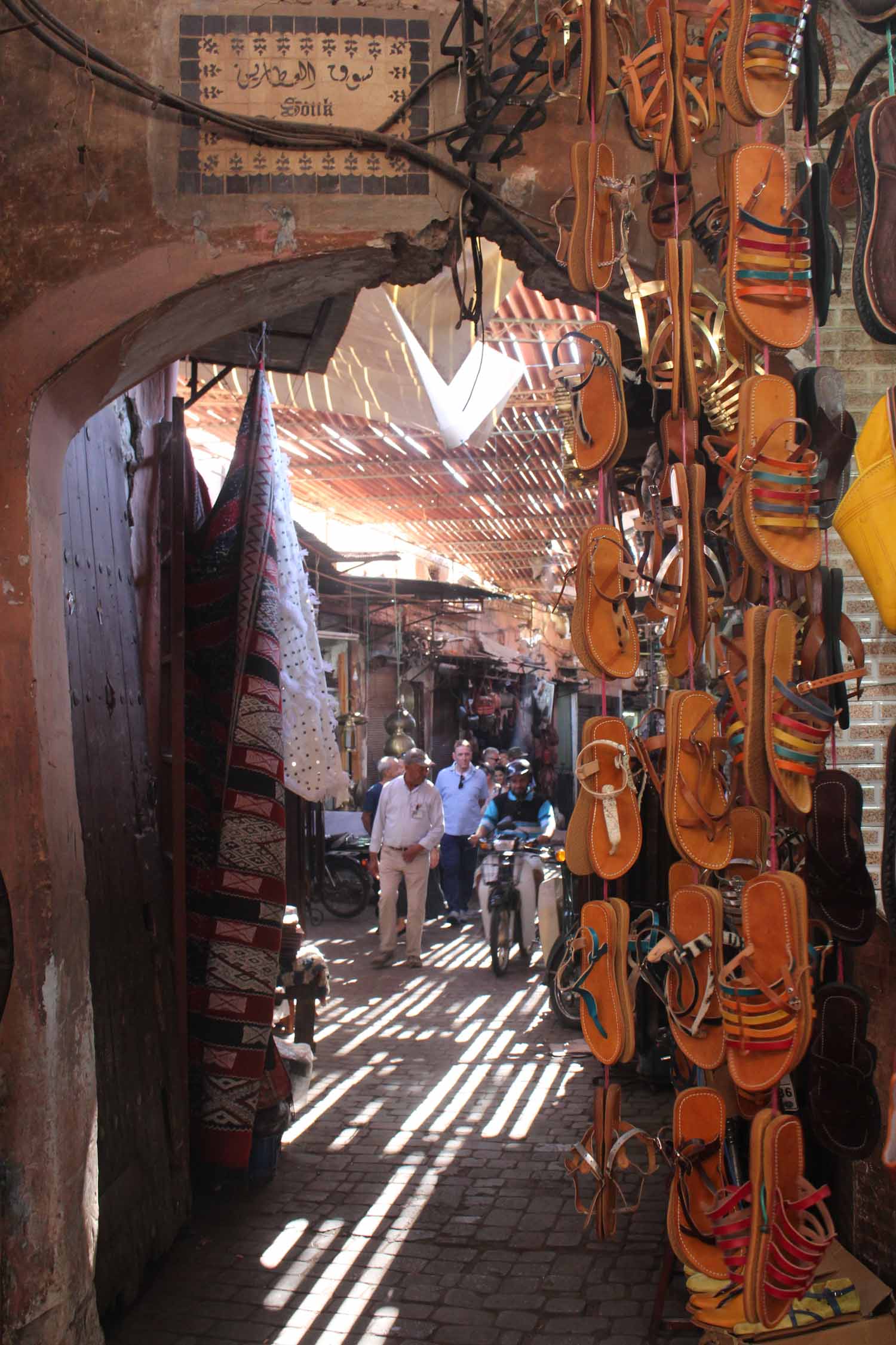 Marrakech, souk, babouches