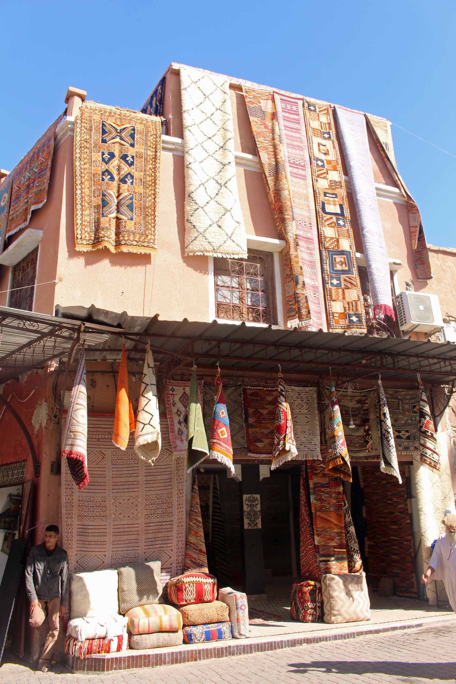 Marrakech, souk, tapis