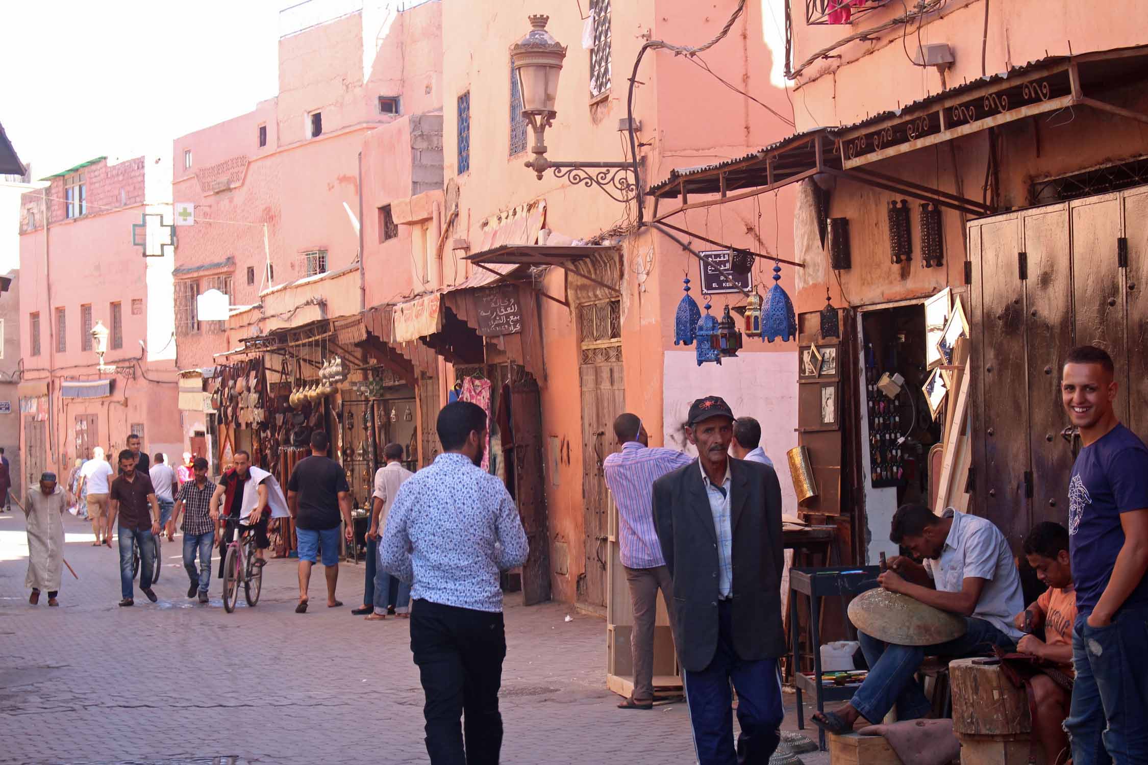 Marrakech, rue Bab el Debbagh