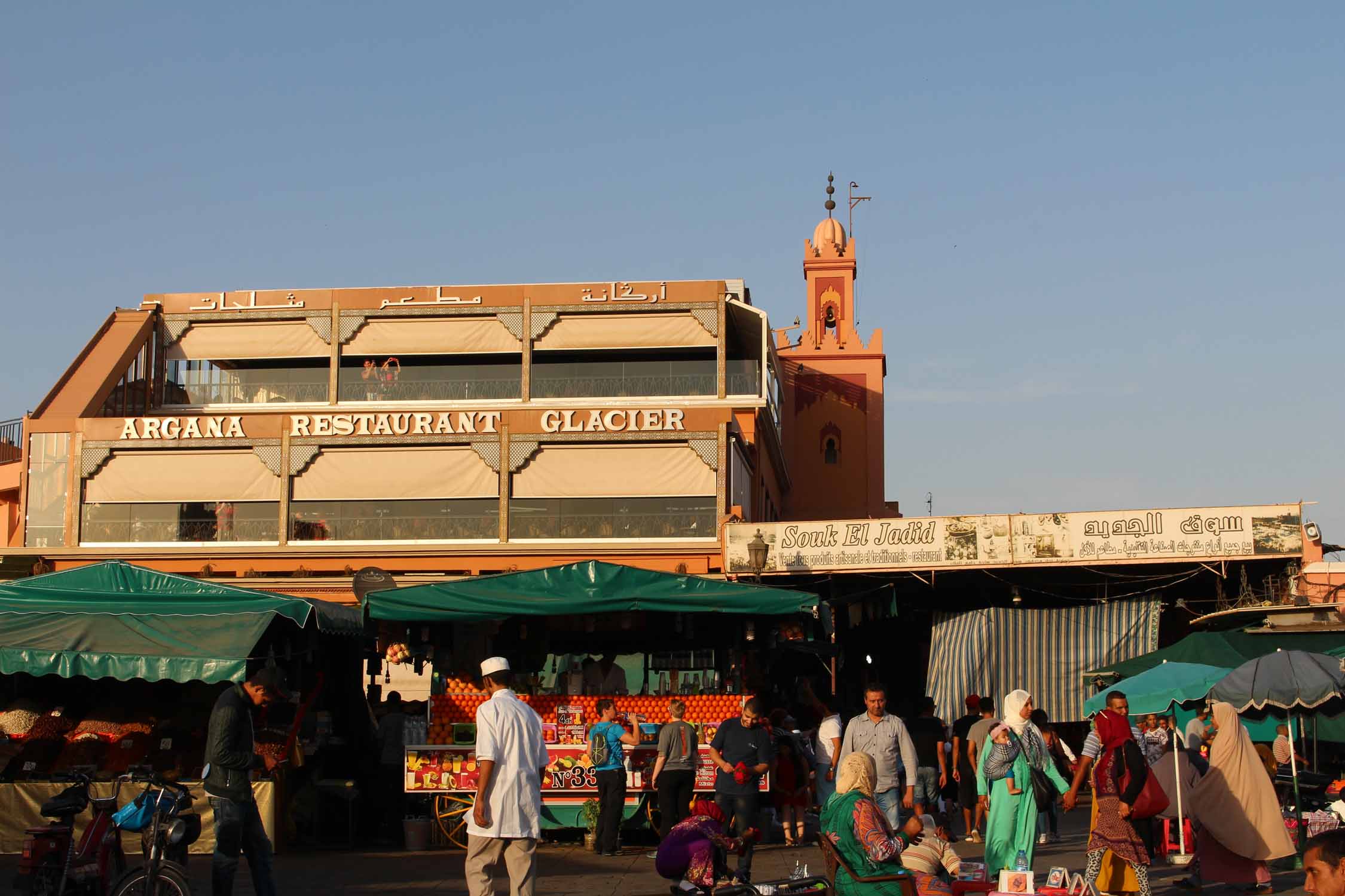 Marrakech, restaurant Argana