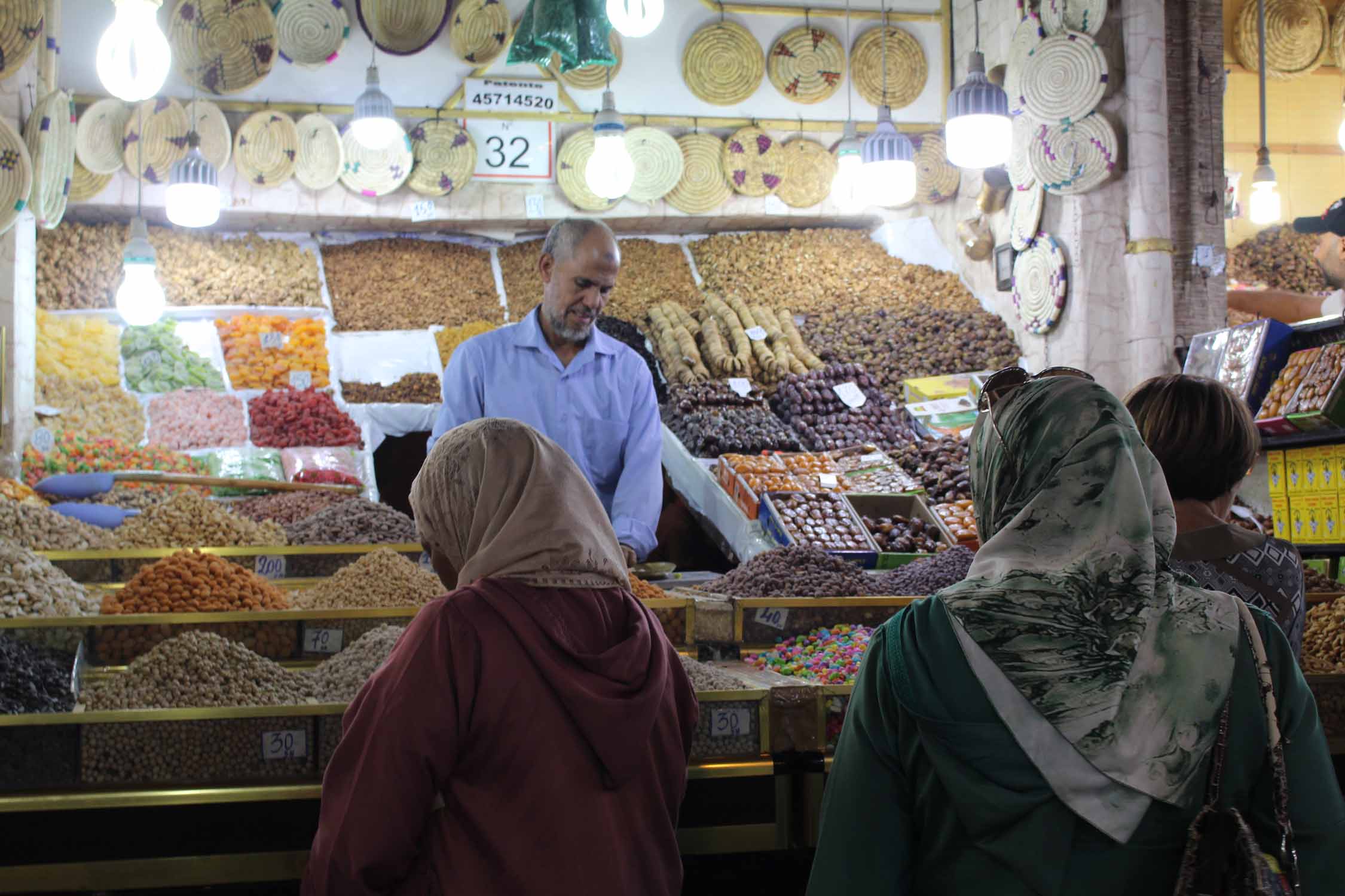 Marrakech, souk, confiseries