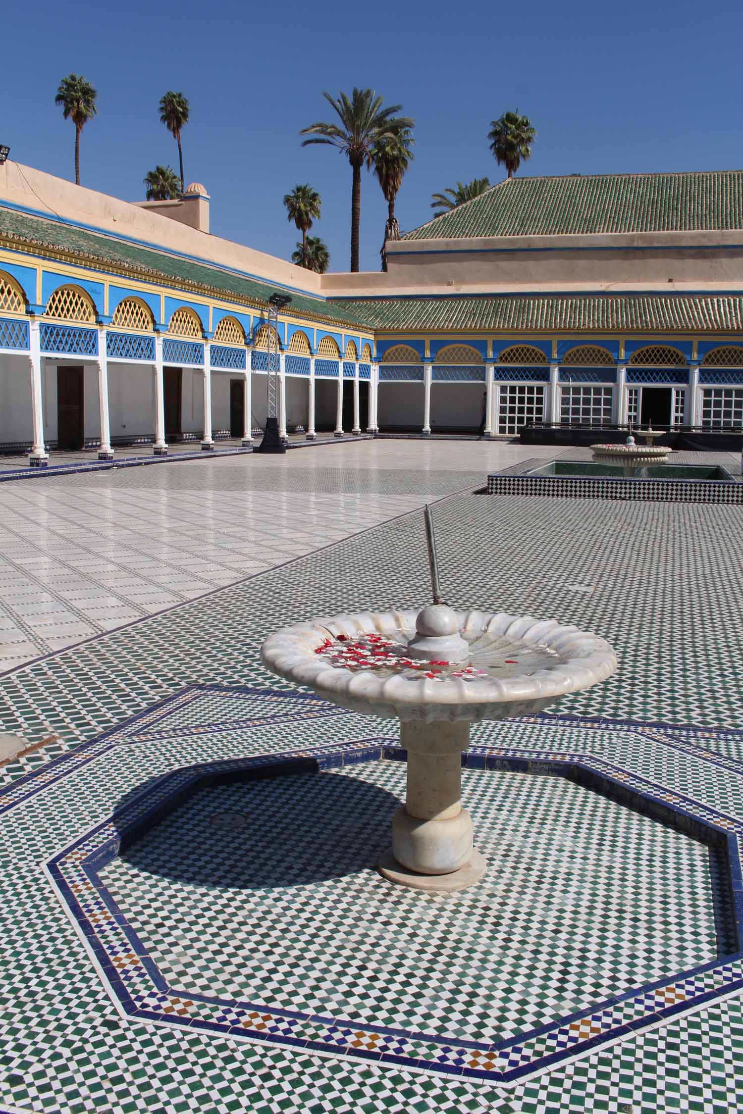 Marrakech, palais de La Bahia, grande cour