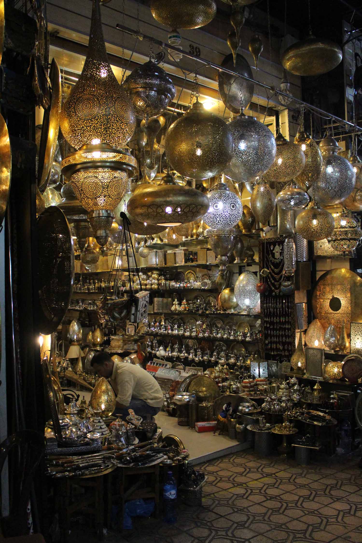 Marrakech, souk, orfévrerie