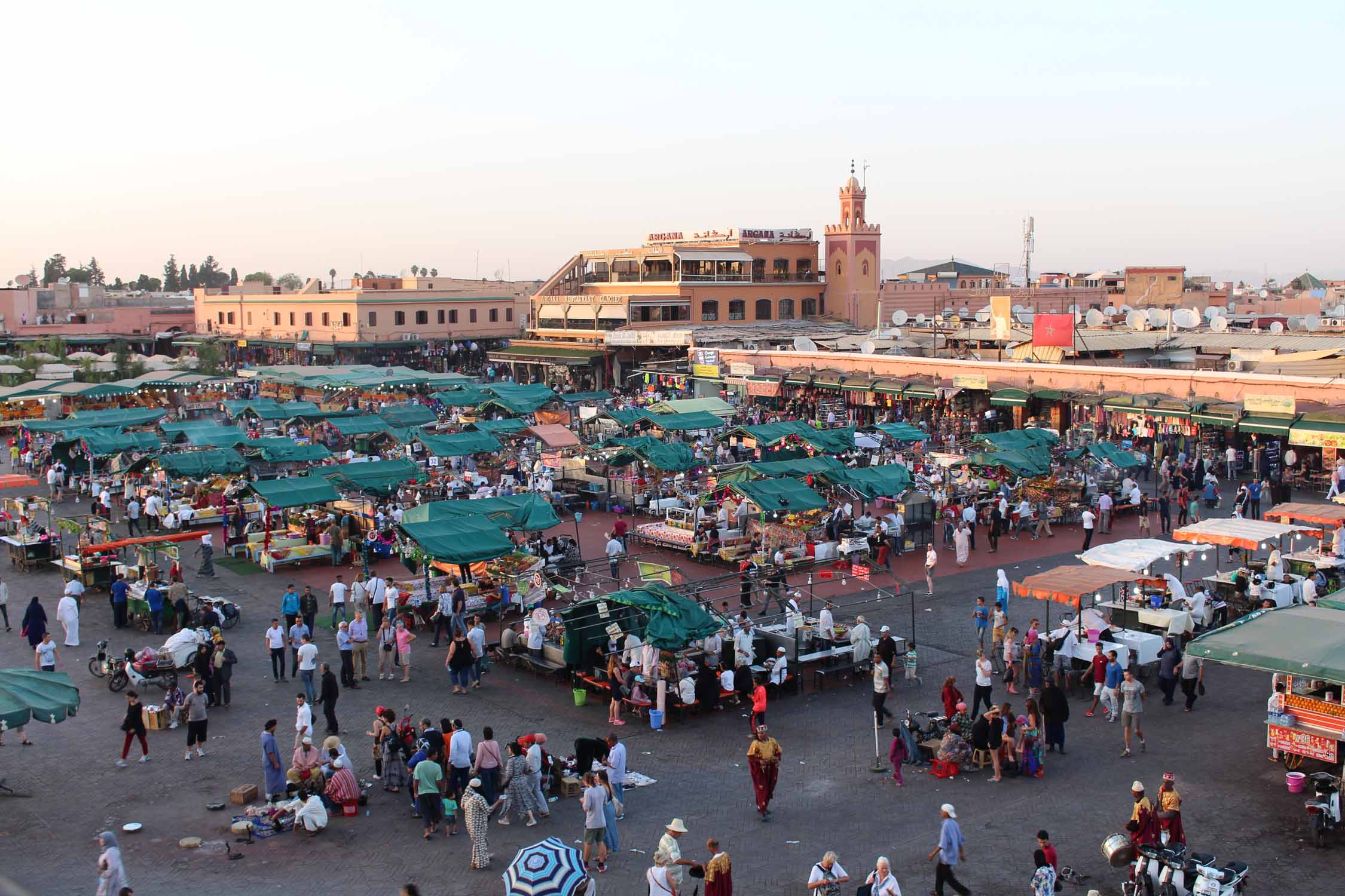 Marrakech, place Jemaa el Fna