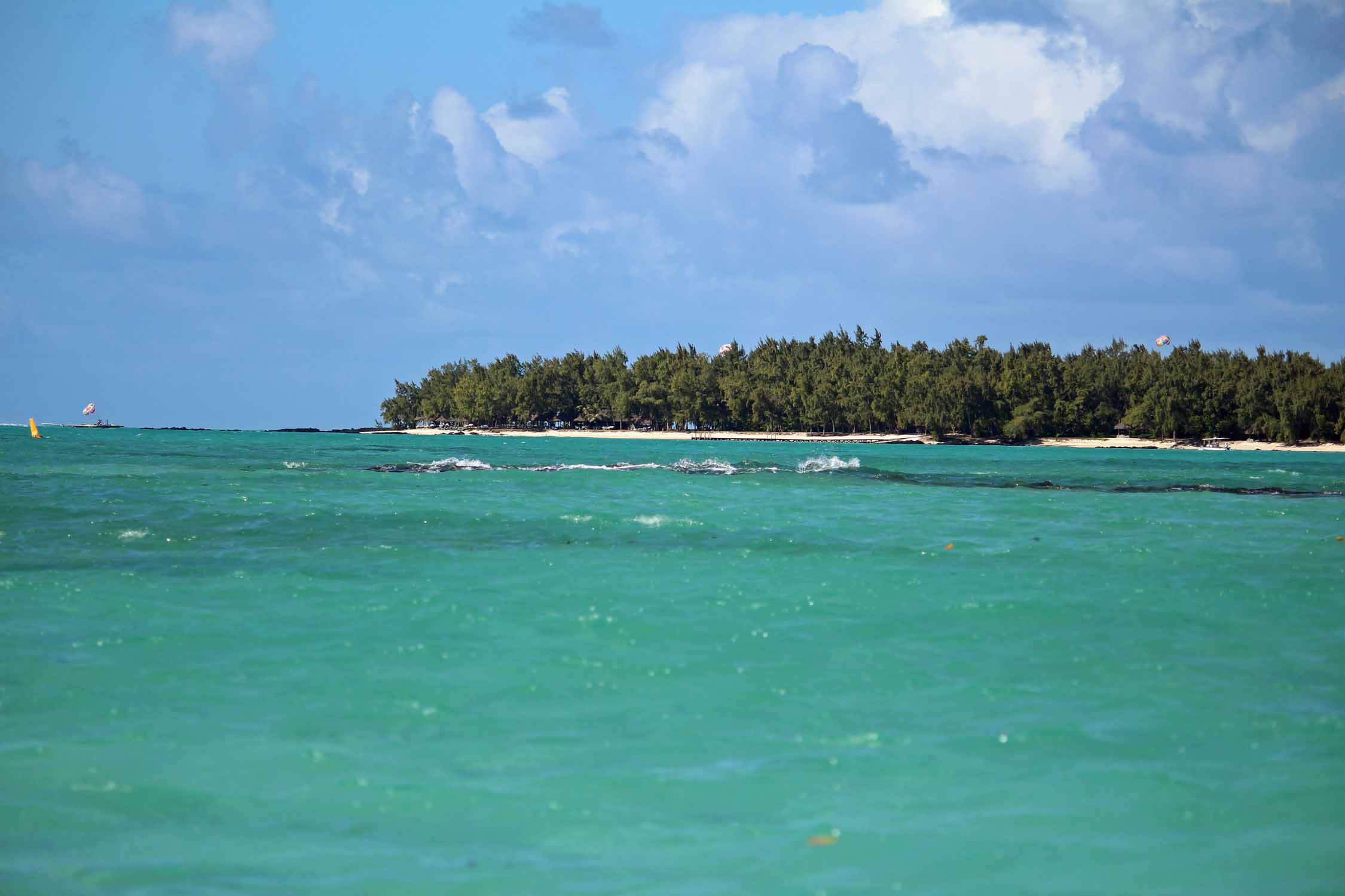 Ile Maurice, Ile aux Cerfs, mer turquoise