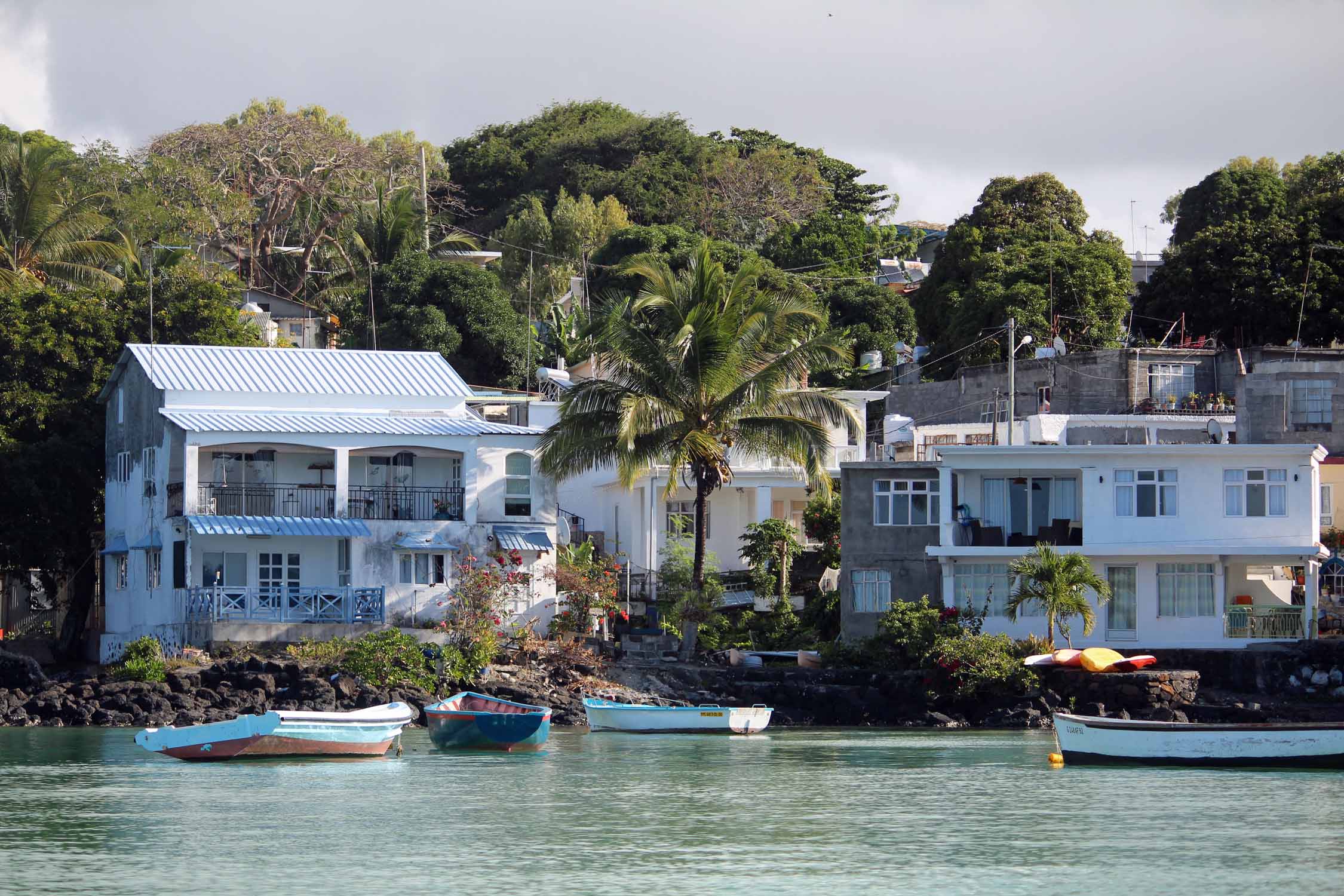 Ile Maurice, Trou d'Eau Douce, maisons typiques