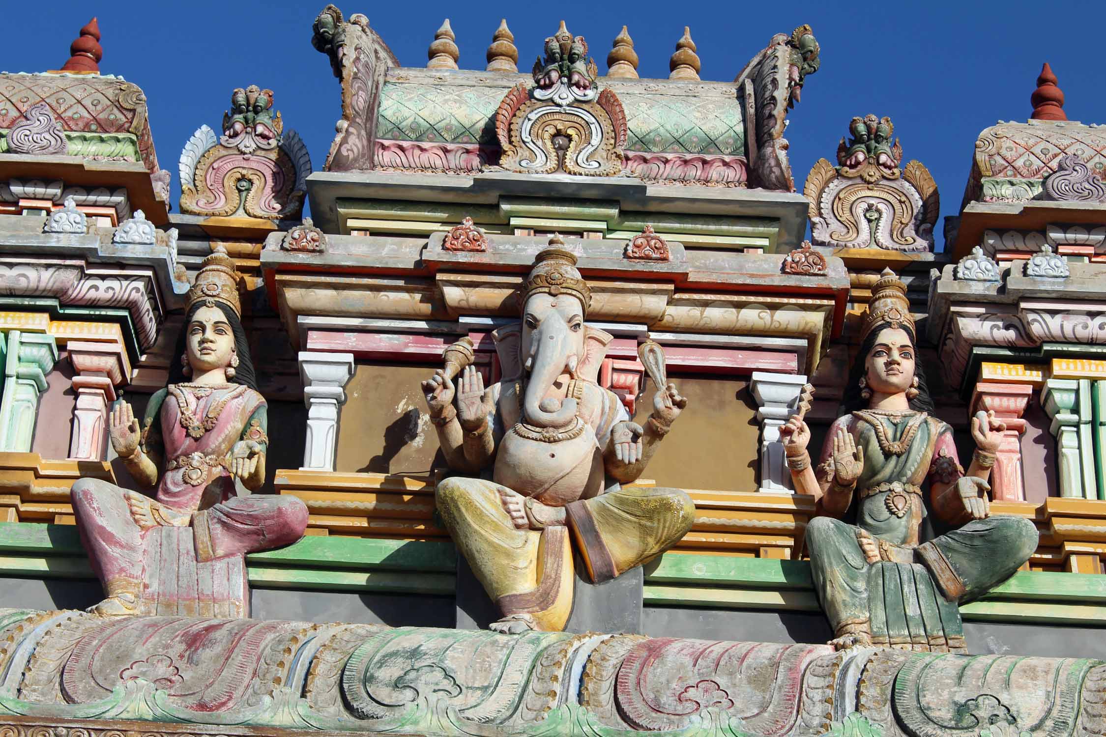 Ile Maurice, Centre de Flacq, temple hindou, Ganesh