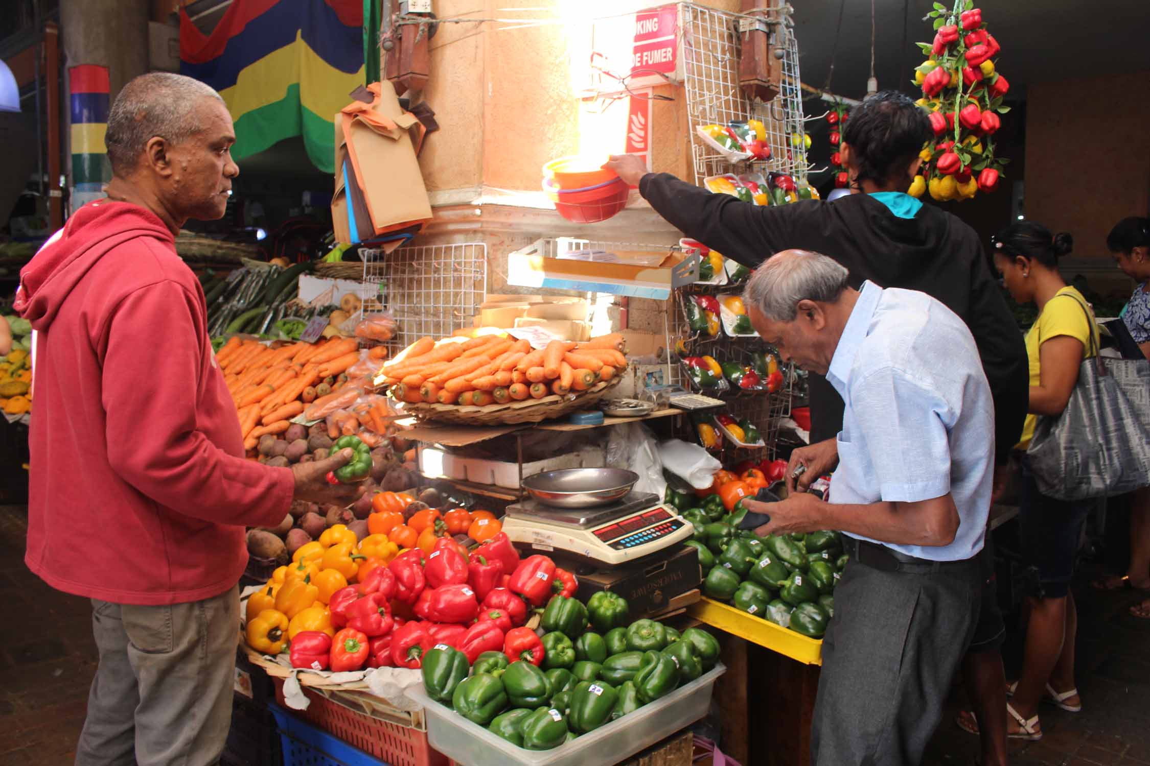 Ile Maurice, Port Louis, marché, marchandage