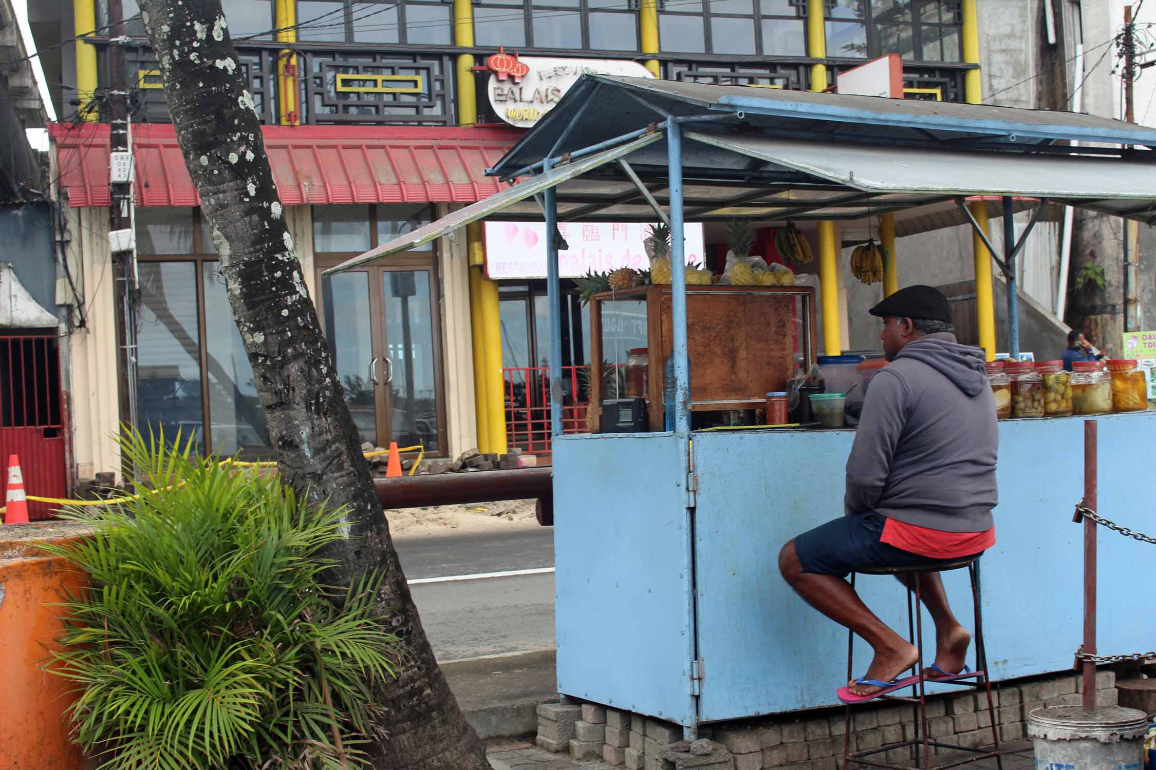 Ile Maurice, Grand Baie, vendeur ambulant