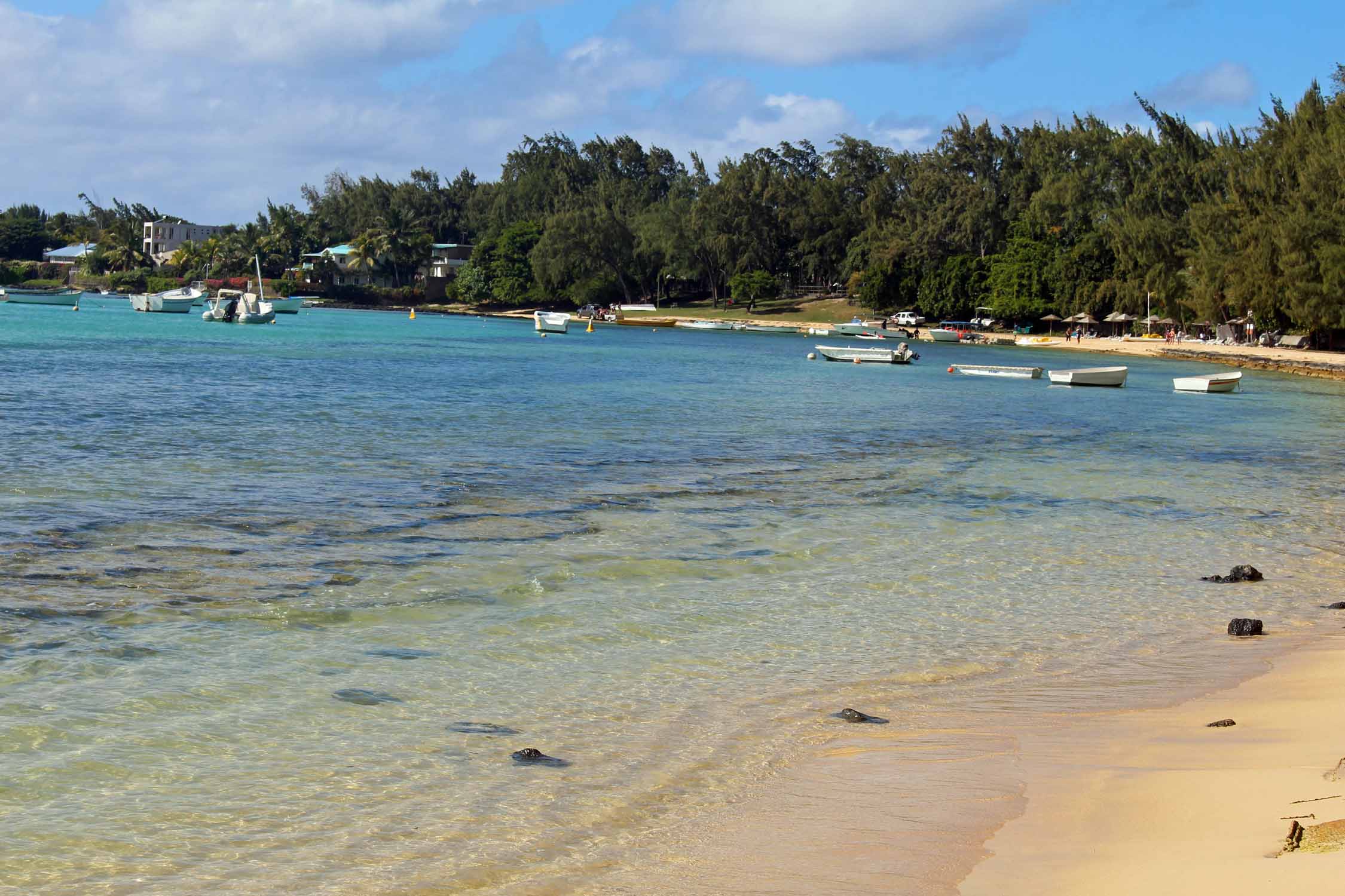 Ile Maurice, plage de Bain Bœuf, mer turquoise