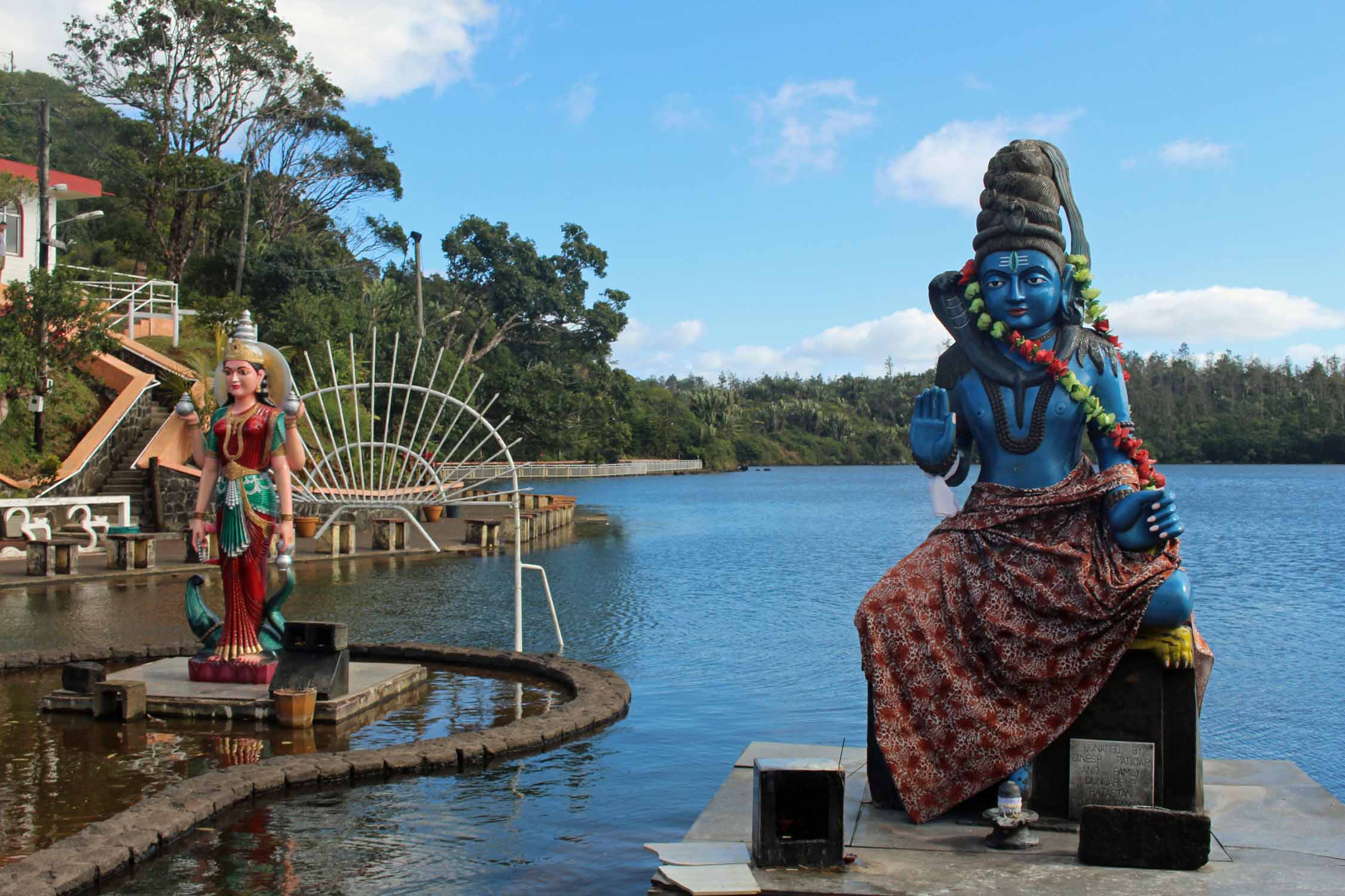 Ile Maurice, Grand Bassin, statue de Shiva