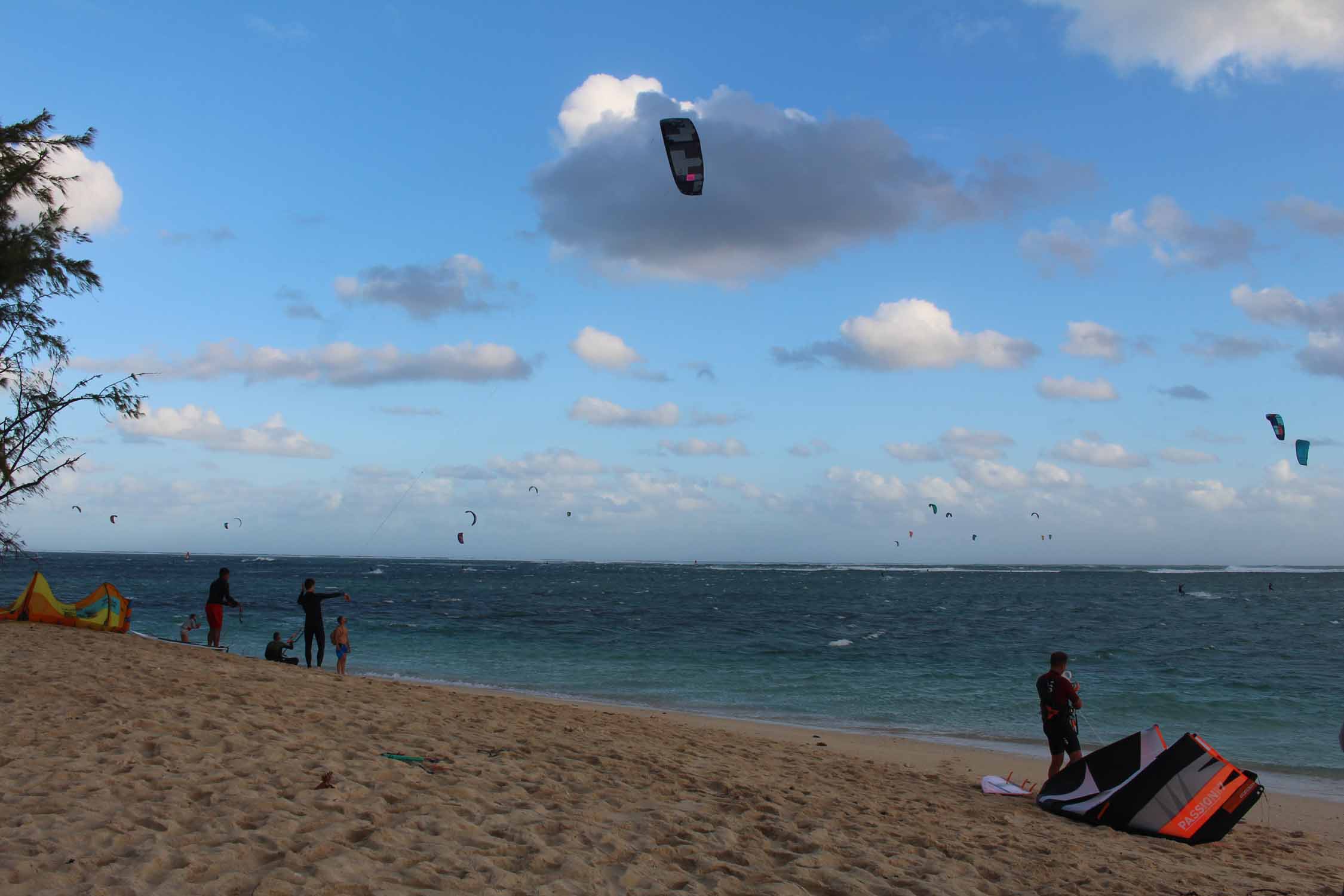 Ile Maurice, Le Morne, plage, kitesurf