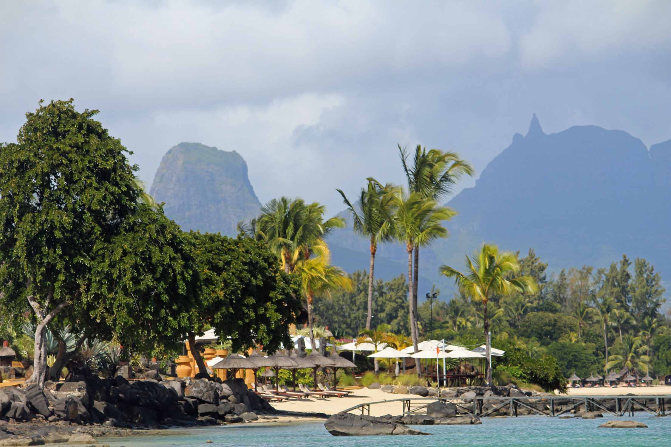 Ile Maurice, Pointe aux Piments, paysage