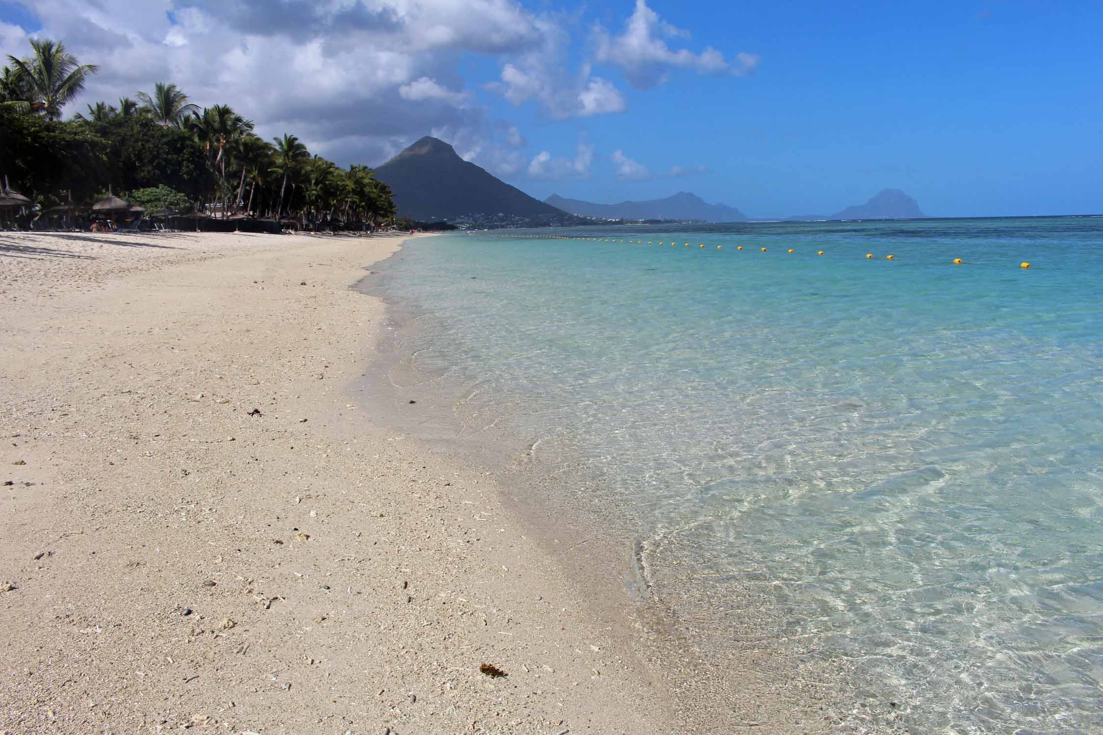 Ile Maurice, Flic en Flac, plage, sable blanc