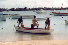 Grand-Baie, &icirc;le Maurice, p&ecirc;cheurs