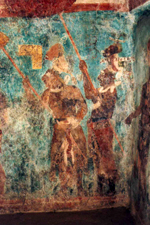 Bonampak, d&eacute;tail, fresque