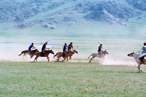 Vallée de l'Orhon, match de polo