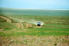 Mongolie, minibus russe